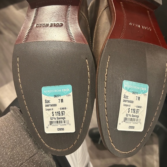 Cole Haan Men's Brown Leather Chukka Boots with Tan Collar - Picture 12 of 15